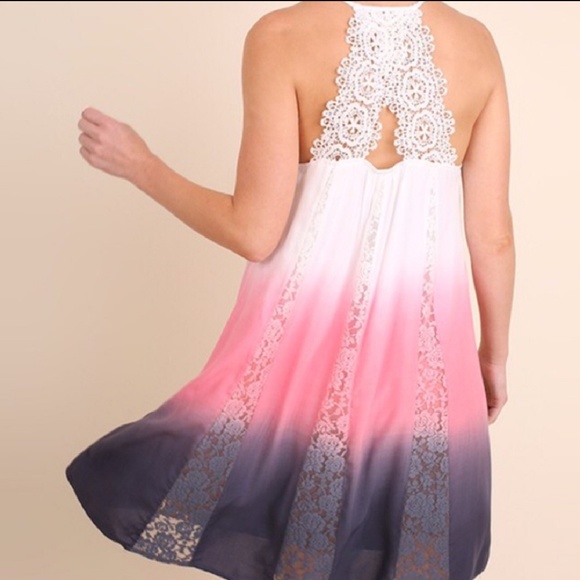 Lace Detail Ombre Dress - Picture 2 of 3